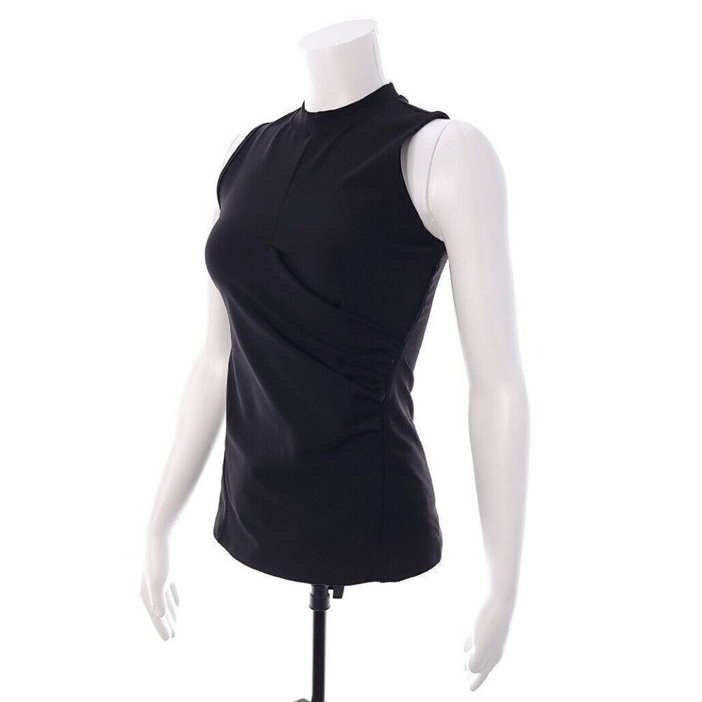 Athleta Bayview Solid Black Fitted Tank Top Womens Size XS